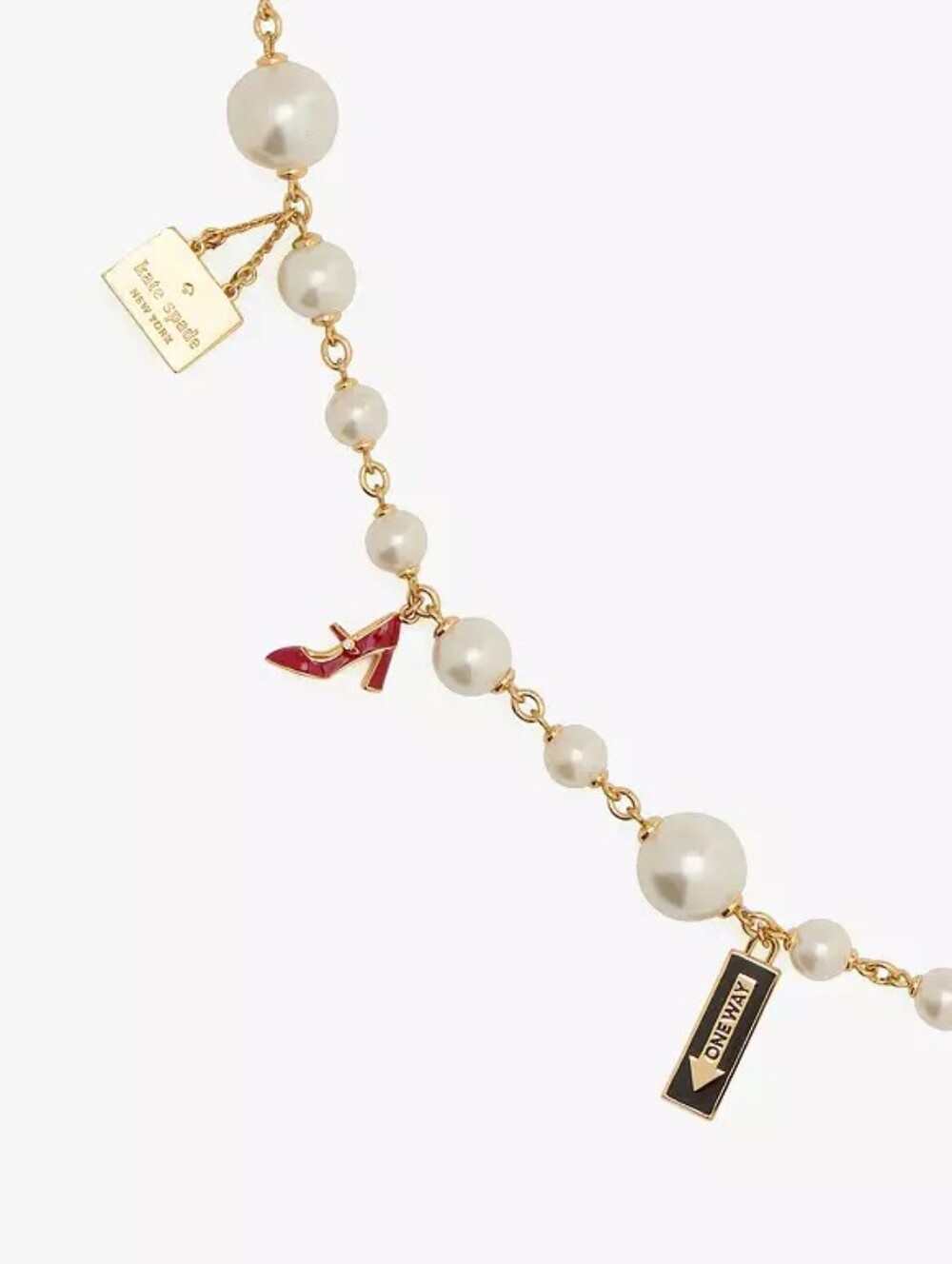 Kate Spade New York Minute Statement Charm Necklace - Bestseller! NOVELTY Piece! - Picture 7 of 10